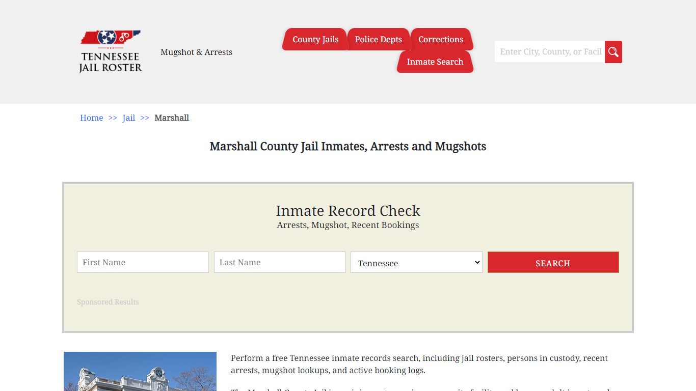 Marshall County Jail Inmates, Arrests and Mugshots - Jail Roster Search